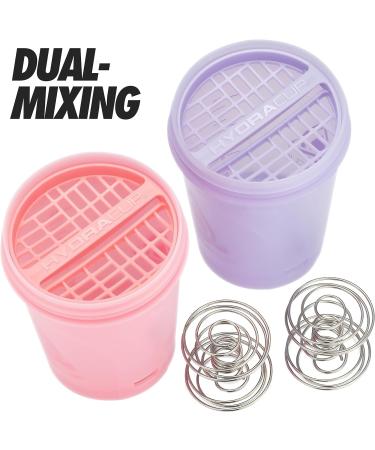 HydraCup Protein Blender Shaker Bottle 590ml BPA Free with Wire Ball & Mixing Grid | Perfect for Smoothies & Protein Shakes | Value Pack - Buy Online on GoSupps.com