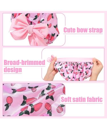 Kids Satin Bonnet Sleeping Cap for Girls Boys - 5 Pcs | Soft Satin Hair Bonnet for Night | Wide Band Toddler Infant Sleep Cap - 5 Styles - Buy Online on GoSupps.com