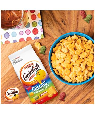Pepperidge Farm Goldfish Colors Cheddar Crackers 6.6 oz. - Delicious Snack for All Ages - Buy Online on GoSupps.com