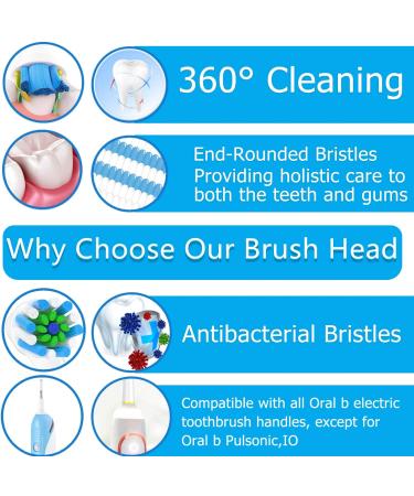 16 Pcs Replacement Toothbrush Heads for Braun Oral-B 7000/Pro 1000/9600/5000/3000/8000/Genius and Smart Electric Toothbrush - Buy Online on GoSupps.com