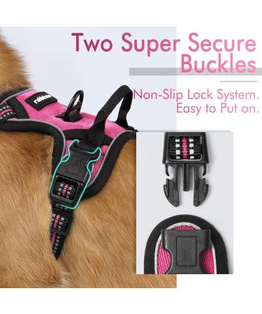 Rabbitgoo Dog Harness for Small Dogs - No Pull Adjustable & Breathable Pink XS - Safe Control & Comfort - Buy Online on GoSupps.com