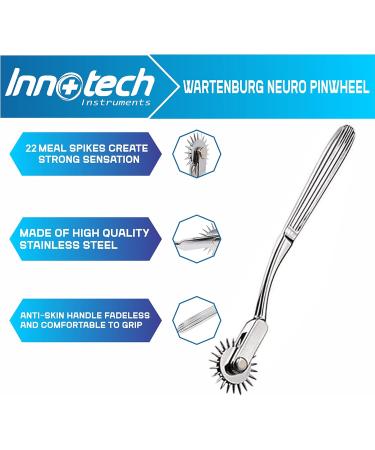 Nerve Wheel Needle - Wartenberg Stainless Steel Roller (1 Wheel Silver) | International Shipping Available - Buy Online on GoSupps.com