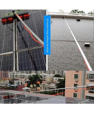 5m-12m Window Cleaning Telescopic Pole Water Fed Extendable Brush Suitable For Cleaner Conservatory Roof Photovoltaic Panel Cleaning Photovoltaic Panel Cleaning/window Clean 35cm Brush Head 6M/21FT - Buy Online on GoSupps.com