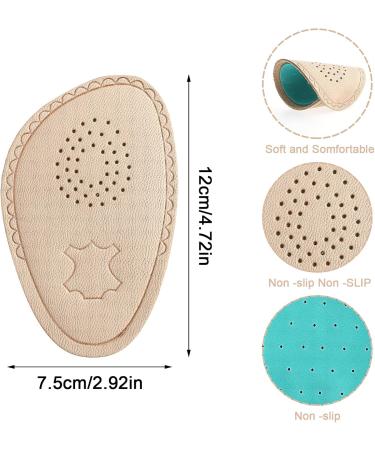 Sibba Midfoot Cushions for Women - Lambskin Art Leather High Heel Pad & Anti-Slip Forefoot Inserts - Reusable Comfort Solution - Buy Online on GoSupps.com
