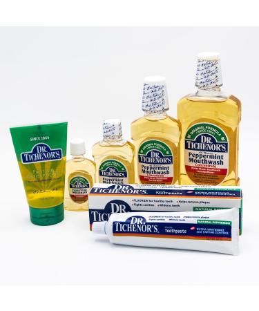Dr. Tichenor's Extra Whitening and Tartar Control Fluoride Toothpaste - Cavity Fighting Plaque Removal and Teeth Whitening with Natural Peppermint Flavor - 6.4 Ounce (Pack of 2) - Buy Online on GoSupps.com