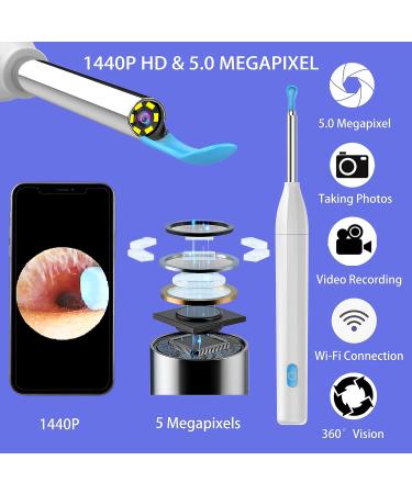 Wireless Ear Wax Removal Kit with Otoscope Camera for iOS & Android - BETISTME Ear Cleaning Tool with Light and Tips for Ears - Buy Online on GoSupps.com