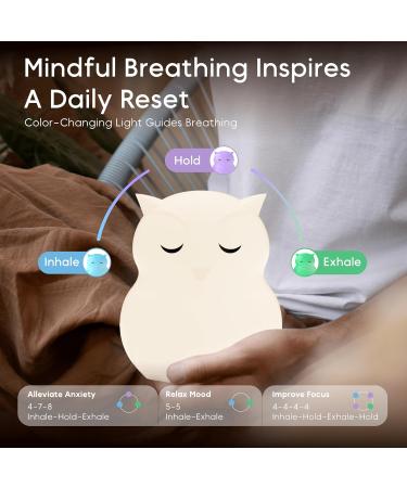 Breathing Pal Ollie - Mindfulness Breathing Light for Anxiety Relief & Guided Meditation for Kids & Adults - Buy Online on GoSupps.com