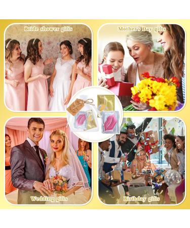 100 Set Lip & Eye Masks - Wedding & Baby Shower Favor - Gold Under Eye & Pink Lip Masks for Moisturizing & Hydrating Dark Circles & Dry Lips - Buy Online on GoSupps.com