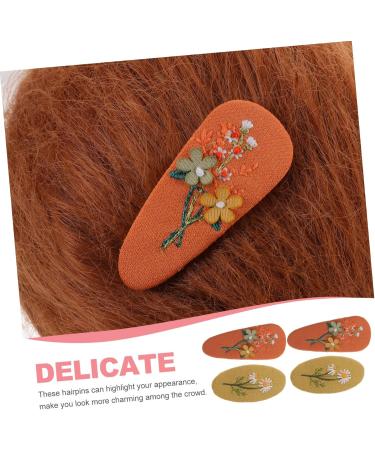 minkissy 2 Pairs Hairpin Kids Hair Clip Princess Barrette Barrettes for Fine Hair Retro Hair Pin Floral Hair Clips Girl Cute Hair Rustic Headband Cute Headdress Alloy Issue Card Fancy Baby - Buy Online on GoSupps.com
