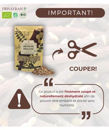 FRISAFRAN | Racines de r glisse coup es BIO 200g | COUPE D'INFUSION | Directement du fabricant | Th -r glisse | Infusion | Tisanes | tisanes | Racine Naturelle - Buy Online on GoSupps.com