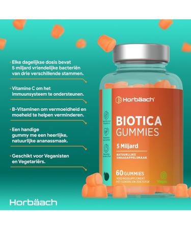 ProBio 5 Billion CFU 60 Vegan Erasers Biotics Gummies for Men and Woman Digestive Health Horbach - Buy Online on GoSupps.com