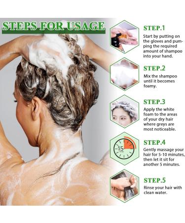 CCKULOOB Black hair color shampoo instant hair color shampoo hair dye natural long lasting hair color color shampoo for men and women hair dye in minutes 500 ml - Buy Online on GoSupps.com