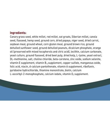 Living World Premium Mix For Budgies 908 g (2 lb) 908 g (Pack of 1) Budgie - Buy Online on GoSupps.com
