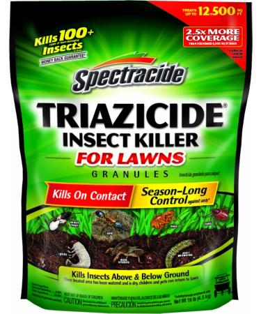 Spectracide Triazicide Insect Killer For Lawns Granules, 10 Pounds, Kills Lawn-Damaging Insects