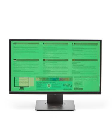 Crossbow Education 24-Inch Widescreen Monitor Overlay - Dyslexia and Visual Stress Friendly (Grass)
