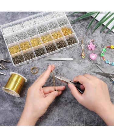 2840 Pieces Shynek Open Jump Rings for Jewelry Making - Assorted Sizes for Crafts, Keychains - Jewelry Making Supplies - Buy Online on GoSupps.com