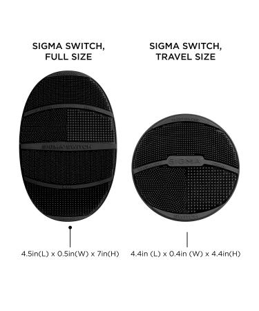 Sigma Silicone Makeup Shade Switch Tool - Portable Brush Cleaner for Travel | Double-Sided Textures - Buy Online on GoSupps.com