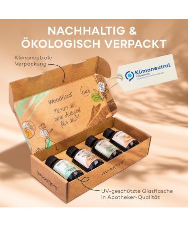 Premium Woodfjord Sauna Infusion Set - 4 Organic Fragrances & Oils for Authentic Sauna Experience - 100ml Bio Aktiv Sauna Air Test Set - Buy Online on GoSupps.com