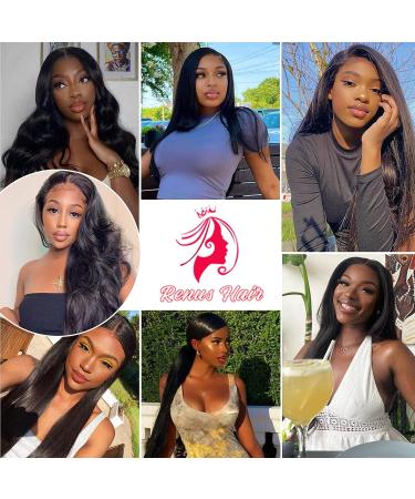 22 HD Lace Front Wig Human Hair 180% Density for Black Women - Pre Plucked with Baby Hair - Natural Color - Buy Online on GoSupps.com