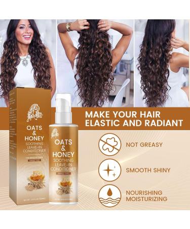 Oats and Honey Leave in Conditioner Oats & Honey Soothing Leave-in Conditioner Leave-in Conditioner Spray for Dry Damaged Hair Detangler Spray Softening + Strengthening Moisture Sealing (1Pcs) - Buy Online on GoSupps.com