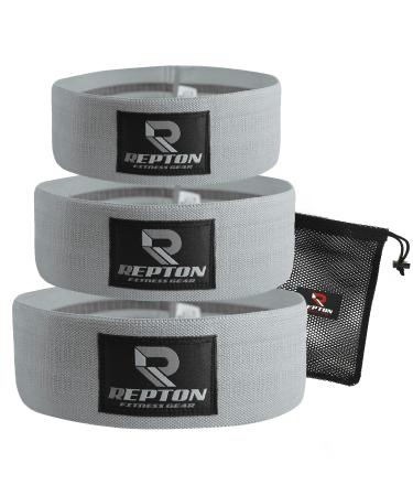 3 Sets Resistance Bands | Glutes Hips and Legs Exercise Band | Ideal for Home Gym Fitness Yoga Pilates & Workout | Women and Men Non-Slip Booty Band | Physio Resistant Loop Dark Grey