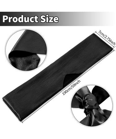 Buy Adjustable Satin Blind Eye Sleeping Mask for Women | Comfortable Sleep Travel & Meditation - Black - Buy Online on GoSupps.com