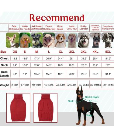 Iecoii Dog Sweater - Warm Turtleneck for Small to XX-Large Dogs & Cats | Winter Clothing for Chihuahua French Bulldog Labrador | Shop Now! - Buy Online on GoSupps.com