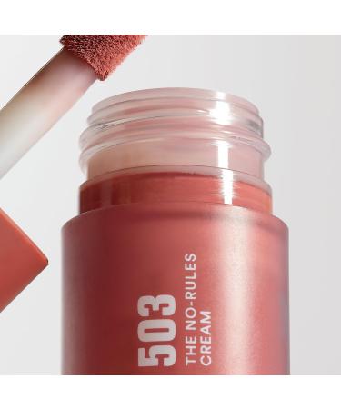3ina Makeup No-Rules Cream 503 - Vegan Liquid Blush for Eyes Lips & Cheeks | Nudef Pink - Sweet Almond Oil - Cruelty-Free Blusher for Natural Finish - Buy Online on GoSupps.com