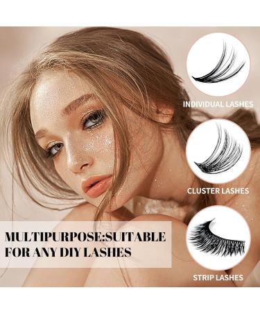 DIY Cluster Eyelash Extensions Kit | 240Pcs D Crul 8-16mm Individual Lashes with Bond & Seal | Wide Stem Soft | GEMERRY Lashes | 30D+40D-0.07D - Buy Online on GoSupps.com