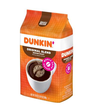 Dunkin' Original Blend Medium Roast Whole Bean Coffee 20oz (Pack of 6) - Value Pack - Buy Online on GoSupps.com