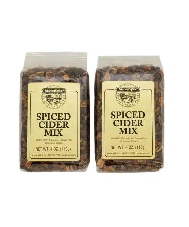 Mulling Spice, Market Spice Spiced Cider Mix for Hot Apple Cider or Hot Wine, Allspice, Orange Peel, Cinnamon and Cloves, 4 Oz. or 8 Oz. Packages (Spiced Cider Mix, 8 Oz.) 4 Ounce (Pack of 2)