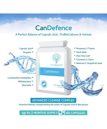 CanDefence 60 Capsules - Candida Support - Ultimate Extra Strength All-in-ONE Formulation - Buy Online on GoSupps.com