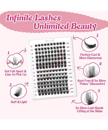 140 Pcs Lash Clusters 2 Styles Mixed Cluster Lashes DIY Eyelash Extensions Eyelash Cluster Extension DIY Individual Lashes Super Thin Band Soft and Easy to Wear (Gleeful+Stylish C-Mix) 10-16mix C Curl Gleeful+Stylish - Buy Online on GoSupps.com