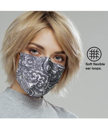 NU R 10pcs Paisley 3 Ply Disposable Face Mask with Filter Layer and Elastic Earloop - PAISLEY-009 - Buy Online on GoSupps.com