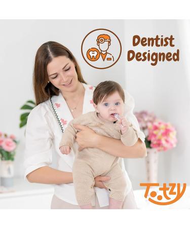 Tootzy Chewing-Type Toothbrush Set of 2 - Gentle Silicone Teether for Baby Teething and Oral Care | BPA-Free - Buy Online on GoSupps.com