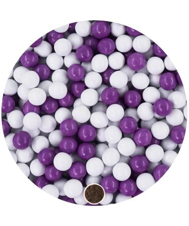 One 1kg Chocolate Balls Mix - Elegant White & Purple Guest Gifts for Baptism Communion Confirmation | Perfect Test Tube Favors Wedding Almond Alternatives - Buy Online on GoSupps.com
