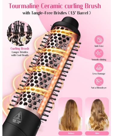 ANIEKIN 5-in-1 Curling Iron Set - Interchangeable Ceramic Wands Instant Heat Dual Voltage - Perfect Gift for Girls & Moms - Buy Online on GoSupps.com