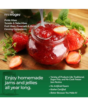 Mrs. Wages Fruit Pectin Home Jell Homemade Jelly Jams or Freezer Jams - Fruit Pectin -  1.75 oz - Pack of 12 - Buy Online on GoSupps.com