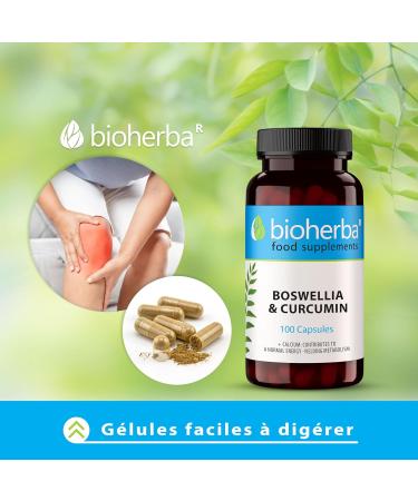 Boswellia & Turcumin - 300 Capsules Powerful Natural Dietary Supplement Enriched with Calcium BIOHERBA - Buy Online on GoSupps.com