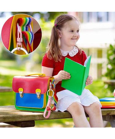 Colorful Metal Lobster Clasp Hooks with Key Rings - 12 Colors (36 Pieces) | DIY Bag Key Chains & Jewelry Making Accessories - Buy Online on GoSupps.com