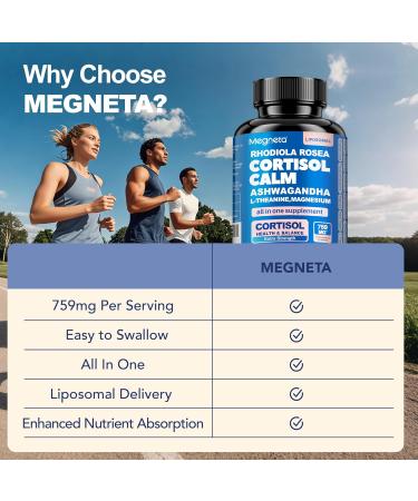 Cortisol Balance & Sleep Support for Women & Men Natural Calm Formula with Magnesium Ashwagandha & L-Theanine Supports Restful Sleep Relaxation Focus & Healthy Cortisol Levels 120 Capsules 120 Count (Pack of 1) - Buy Online on GoSupps.com