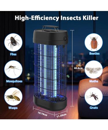 EuQQZZU Insect Killer - 22W Mosquito Trap Lamp with 1800V & 3 Advanced Mosquito Control Technologies | Perfect for Indoor & Outdoor Use - Buy Online on GoSupps.com