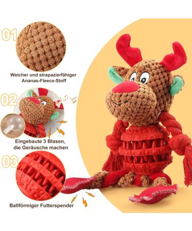 Frbyvad Squeaky Dog Toys for All Sizes - Interactive Plush Toys for Dogs & Puppies to Combat Boredom - Buy Online on GoSupps.com