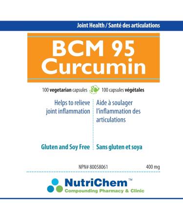 NutriChem BCM Curcumin | High Absorption | Bioavailable | Turmeric | Free of Dairy Gluten and Egg | Great for Cardiovascular Health | Concussions | Inflammatory Response - Buy Online on GoSupps.com