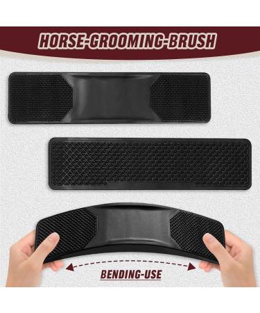 Tuofang 6-in-1 Multifunctional Horse Brush & Massage Comb for Effective Grooming - Black - Buy Online on GoSupps.com