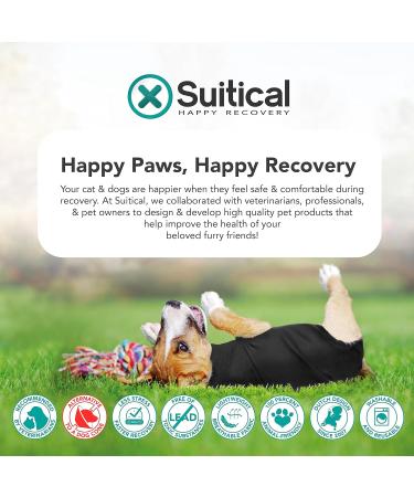 Buy Suitical Recovery Suit for Dogs - M+ Size in Black | Ideal Post-Surgery Pet Wear - International Shipping Available - Buy Online on GoSupps.com