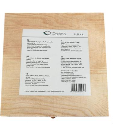 Creano Blooming Tea Gift Set - 12pcs Flowering Tea in Stylish Wooden Box - Buy Online on GoSupps.com
