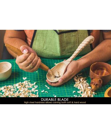 BeaverCraft Spoon Carving Hook Knife SK5 2 - Double Sided Sharpening Curved Wood Carving Knife for Spoon, Bowl, and Cup Carving - Ideal for Professional and Beginner Carvers - Buy Online on GoSupps.com