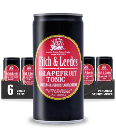 Fitch & Leedes Pink Grapefruit Tonic Water 4 x 200 ml in South Africa / Great Gin Companion [Spicy, Injectable, Elegant] (Sin