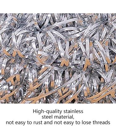 Siopob Steel Wire Cleaning Ball | Dish Cleaning Scrubber | Stainless Solid Dish Washing Scrubber Steel Clea-ning Scrubber Ball for Cooking Utensils - Buy Online on GoSupps.com